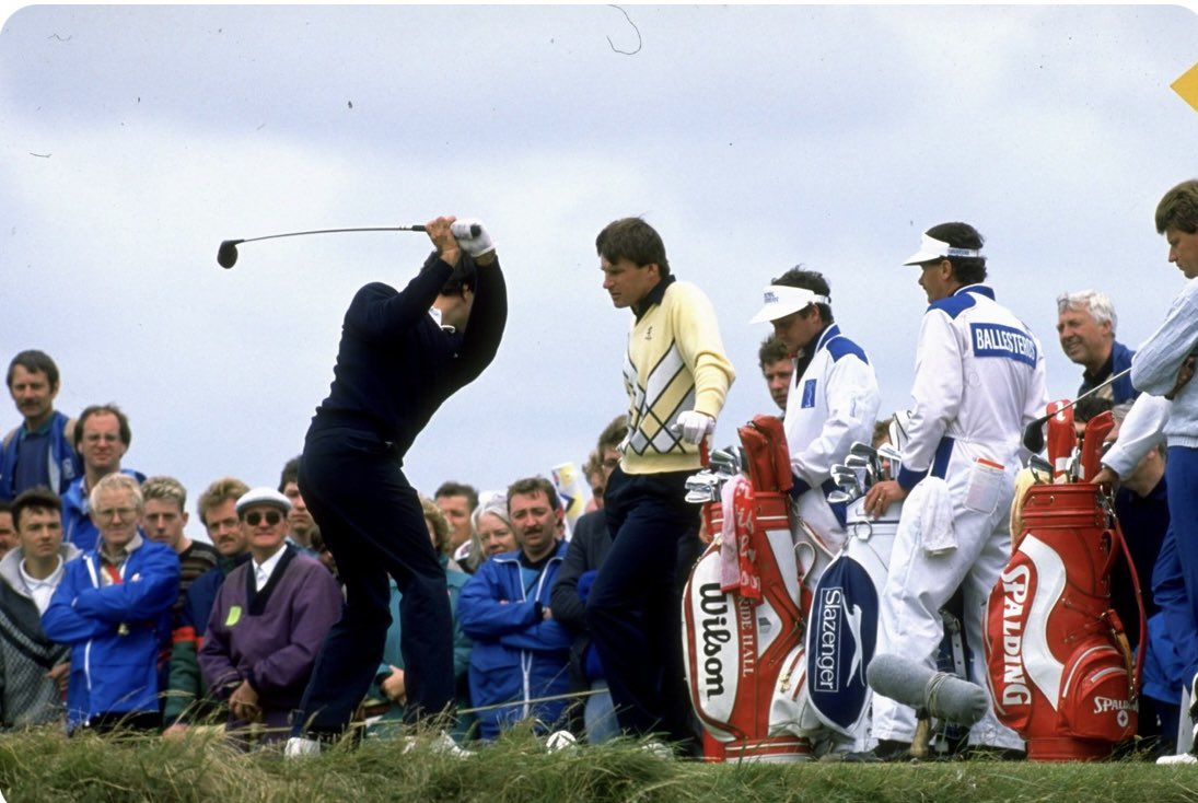 golfsapiens's tweet photo. Seve vs 2 nick en el open 1988 https://t.co/YayX1rtRkK
