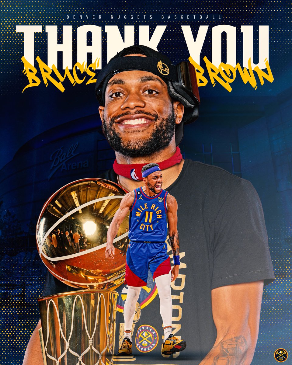 nuggets's tweet photo. Good luck on the next step of your journey, Bruce 💙 https://t.co/OjQ4t8IBZl