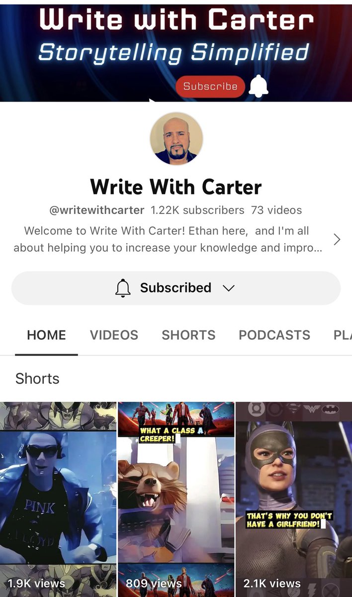 Elena__Carter__'s tweet photo. Huge congratulations to my husband @Carter_inc for reaching 1000 subscribers on his YouTube channel! 🥳👏🔥 Such an awesome milestone reached — in less than 4 months! 🤩 https://t.co/IlMCzJTdXg