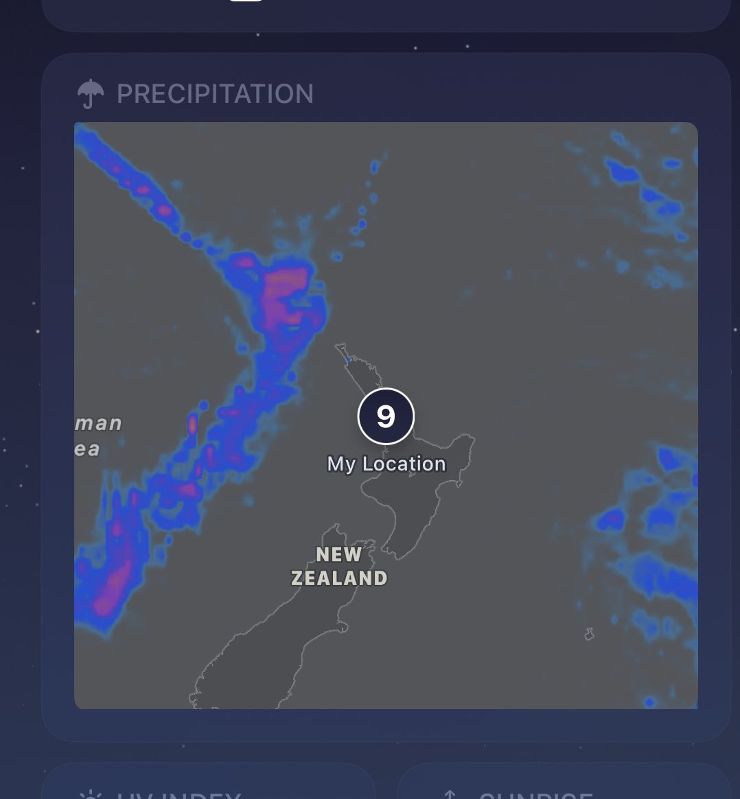 NZ shaped rain front coming to NZ