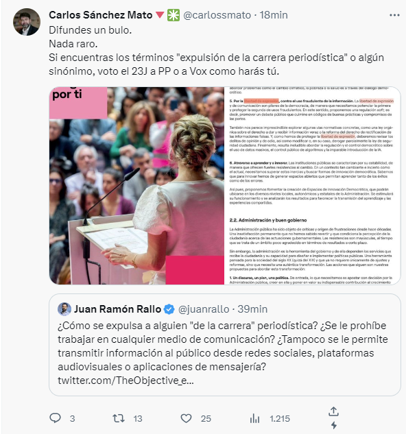 juanrallo's tweet photo. Aquí tenemos a un miembro de Sumar, @carlossmato,  que ni siquiera se ha leído el programa de su coalición. En la página 170 del programa que no te has leído puedes encontrar la referencia.

Y ya que te has comprometido a hacer como yo el 23J, haz como yo: no votes. https://t.co/cwgLMQ2Mqq