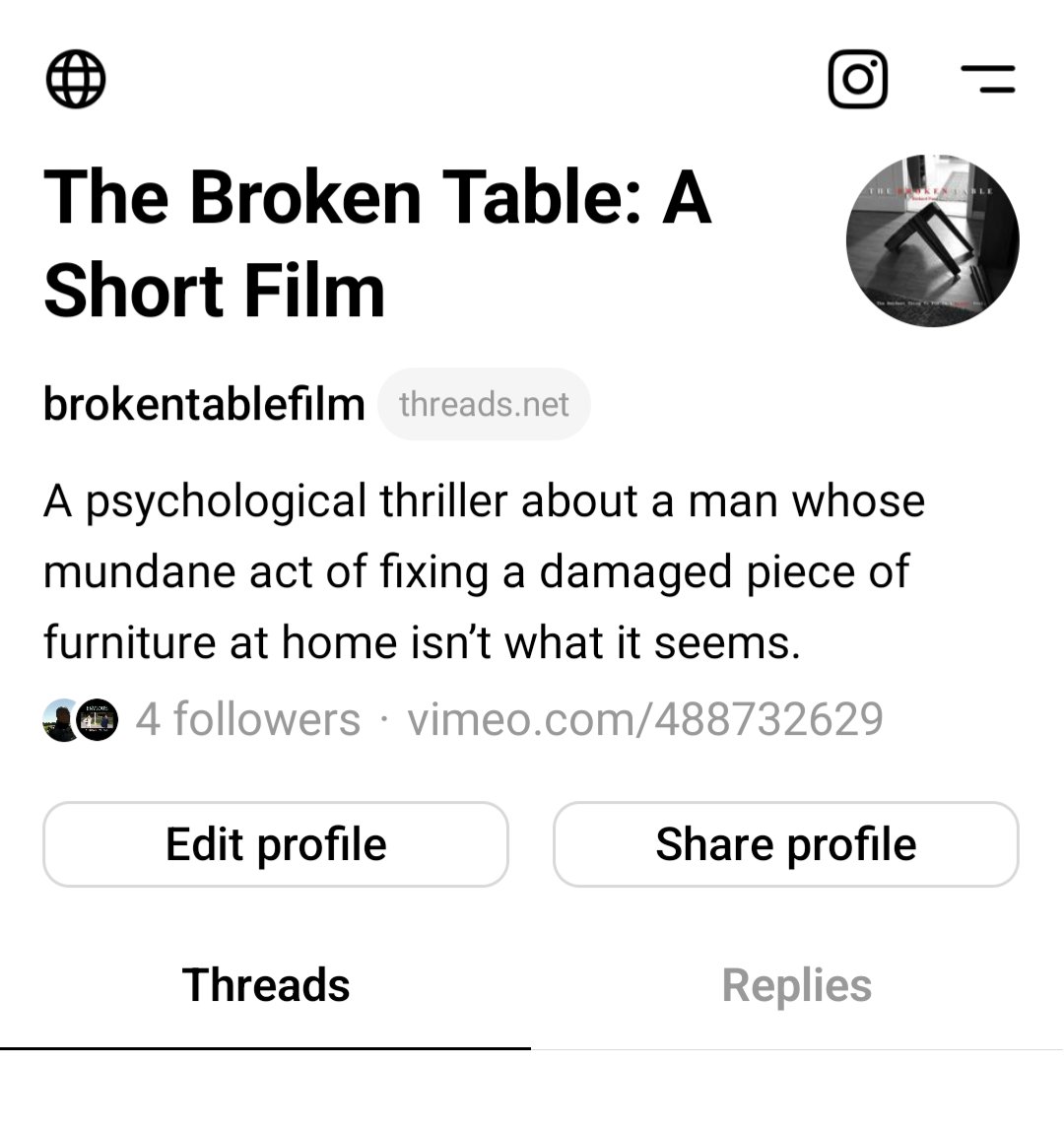 TableFilm's tweet image. Now on #Threads!

threads.net/@brokentablefi…

#BrokenTableFilm #TheBrokenTable