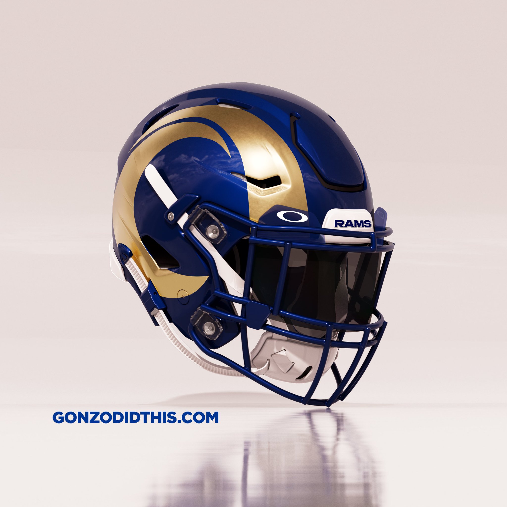 Gonzo Did This on Twitter "Los Angeles Rams helmets with the modern