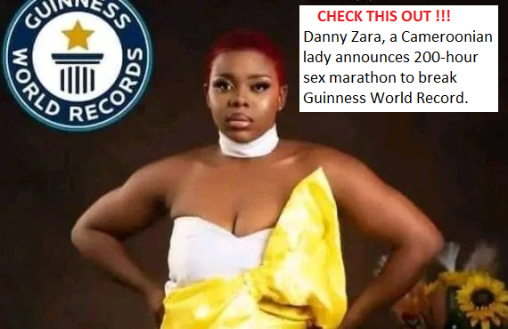 FreakyWikileaks's tweet photo. @Nig_Newspapers @helpingpoorppl After the Nigerian Hilda Baci broke the Guinness World Record in the longest cooking marathon, Danny Zara from Cameroon wants to break the  Guinness World Record by indulging herself in a 200-hour sex marathon. #FreakyWikileaks

https://t.co/Axww2067Gx https://t.co/jerZN9N9MD