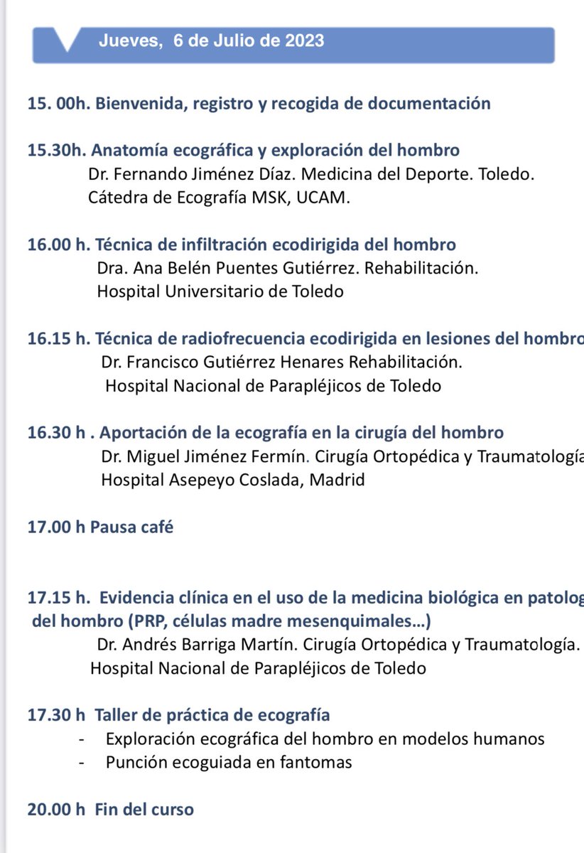 Ha sido divertido y muy práctico el curso Ecografia de Hombro celebrado en Toledo organizado por el Dr. Barriga. Gracias a <a href="/GEHealthCare/">GE HealthCare</a> y       <a href="/Arthrex/">Arthrex</a> y los fantomas de <a href="/Metacot3d/">MetaCOT3d</a>