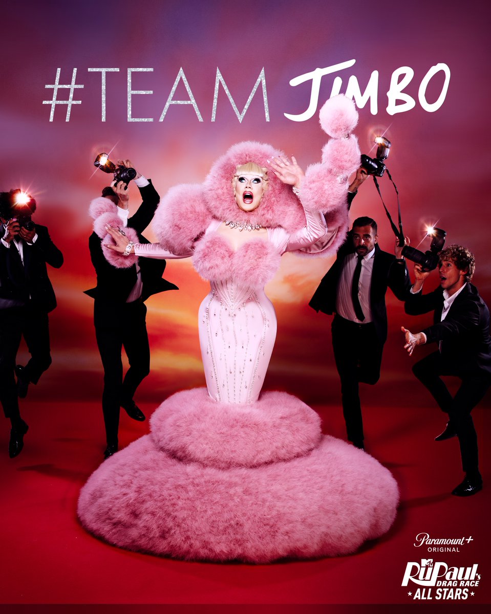 Do you want @jimbodragclown to snatch the #AllStars8 crown? 🤗 Show her love across social media by using #TeamJimbo! 👑 #ParamountPlus