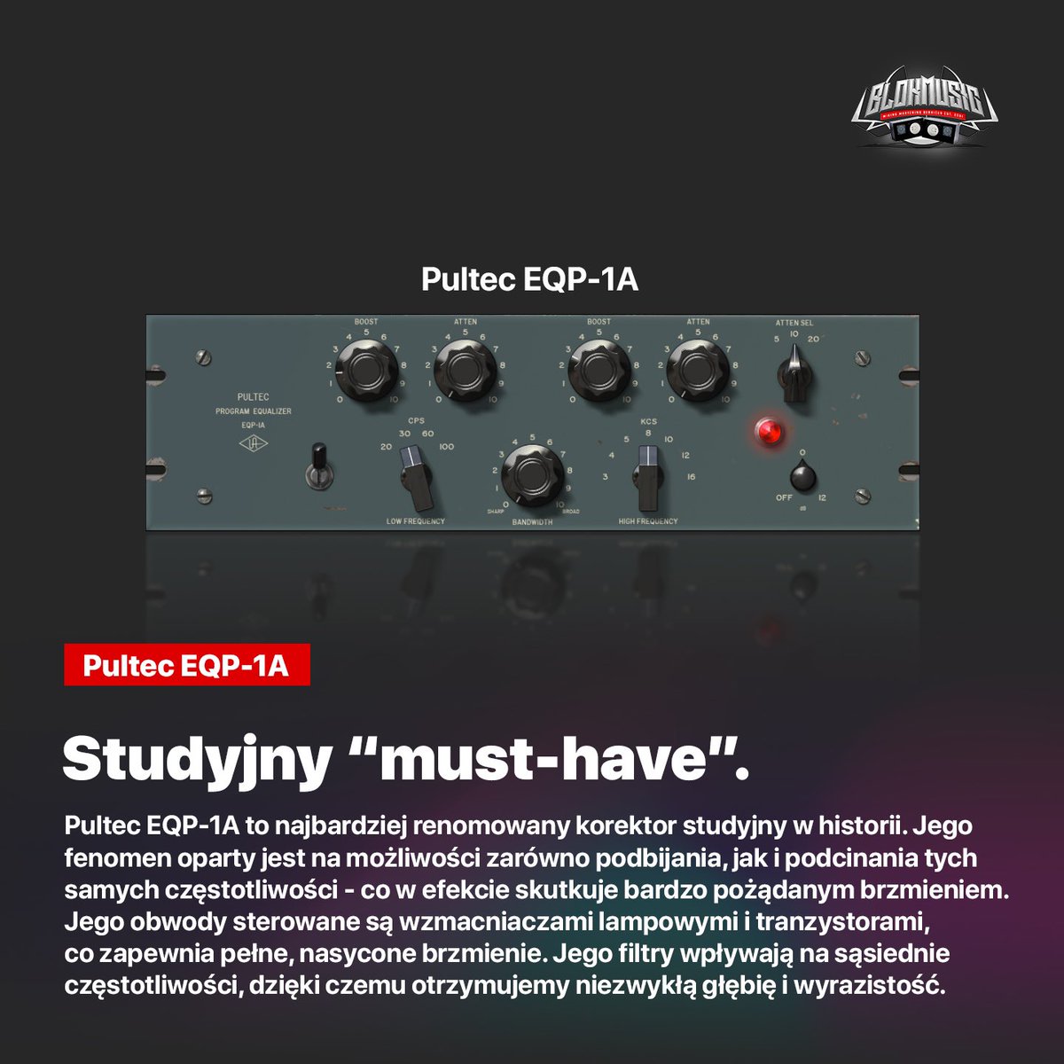 BlokMusic's tweet photo. 🔥 Pultec EQP‑1A | Żywa legenda
🏆 Najbardziej pożądany korektor

📸 https://t.co/nk7iwr8wAF
▶️ https://t.co/U6SGTQSo1t

#blokmusic #studiovibes #audioworld 
#pultec #uad #eq #legend #mixing https://t.co/IWUgWdVp8Y