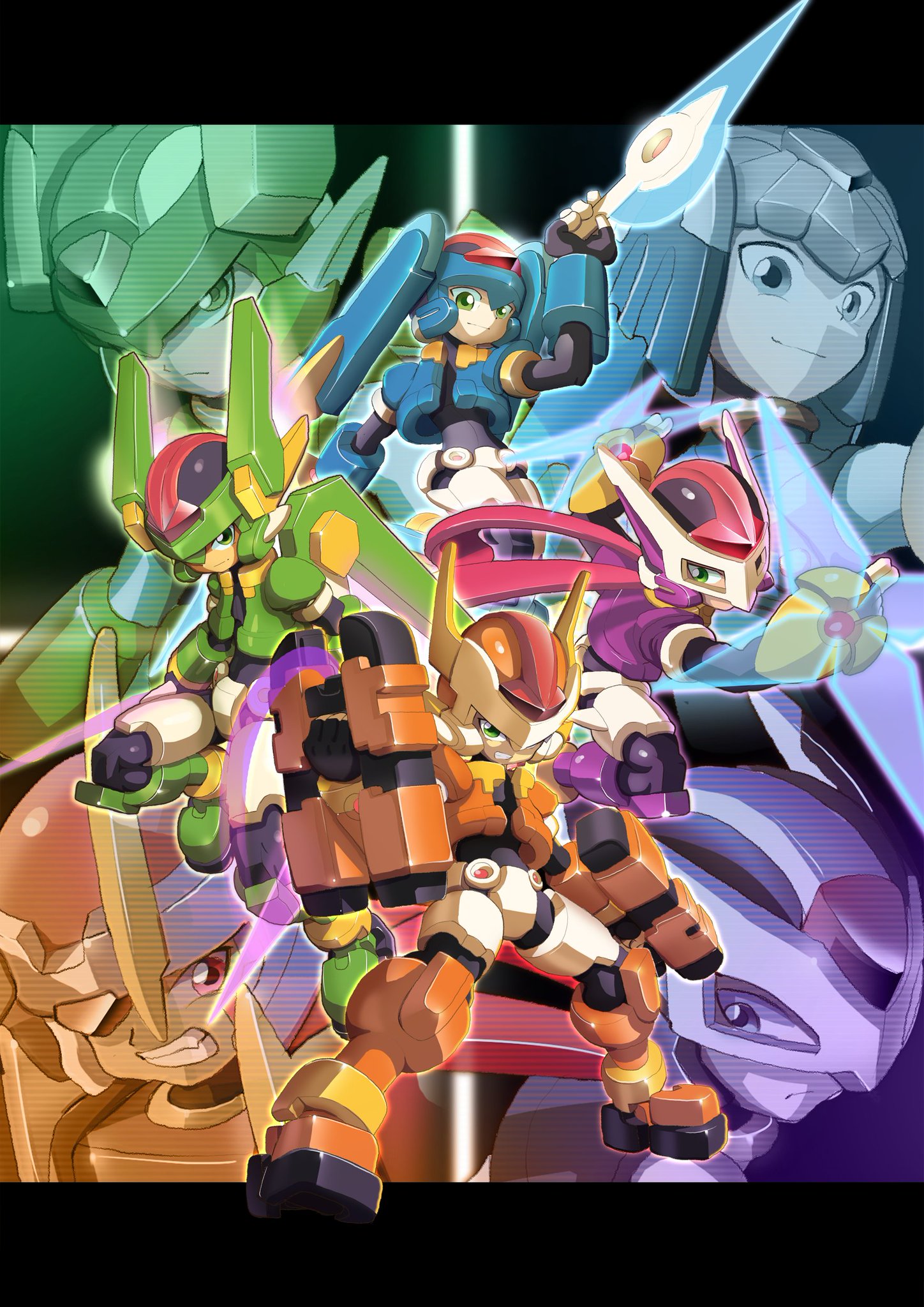 GENsunchildさま Anime Mega Man (ZX) PG-1311 Minifigures - Brixtoy