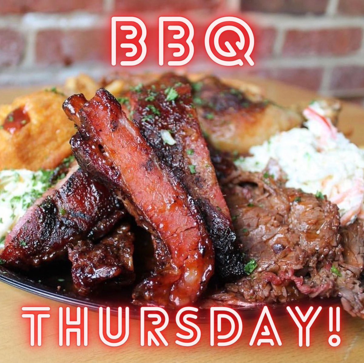SMOKED Ribs, Pulled Pork or Chicken 🔥💨 Get em tonight with fries and slaw for $10! 🤠😍