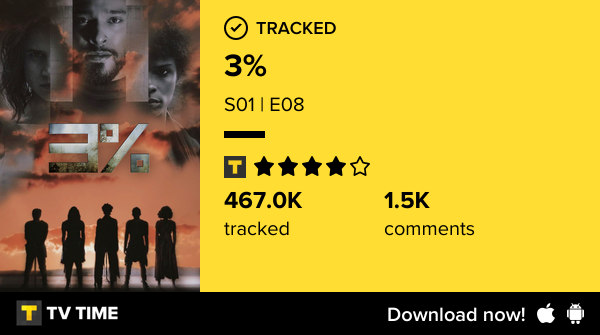 soosha94's tweet image. I've just watched episode S01 | E08 of 3%! #3percent  tvtime.com/r/2SDRF #tvtime