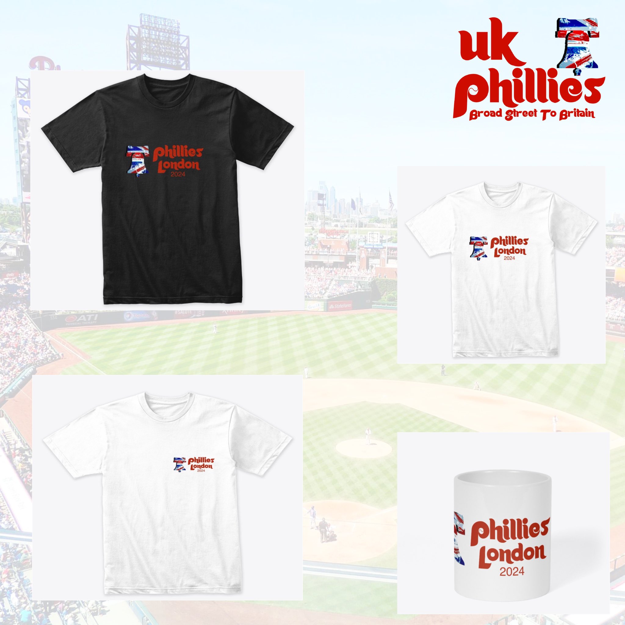 UK Phillies on Twitter "The first UK Phils London 2024 Tshirt’s are