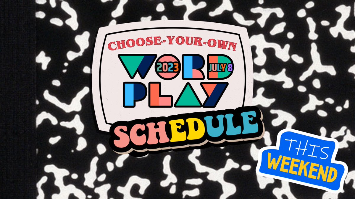 Ready for an unforgettable day at #Wordplay2023 THIS SATURDAY? 🎉📚 Our schedule has something for every literary lover. Let's explore the day together, one time slot at a time! ☕️🌞

P.S. Full schedule with deets at loft.org/wordplay-sched…

P.P.S. Tix at loft.org/wordplay