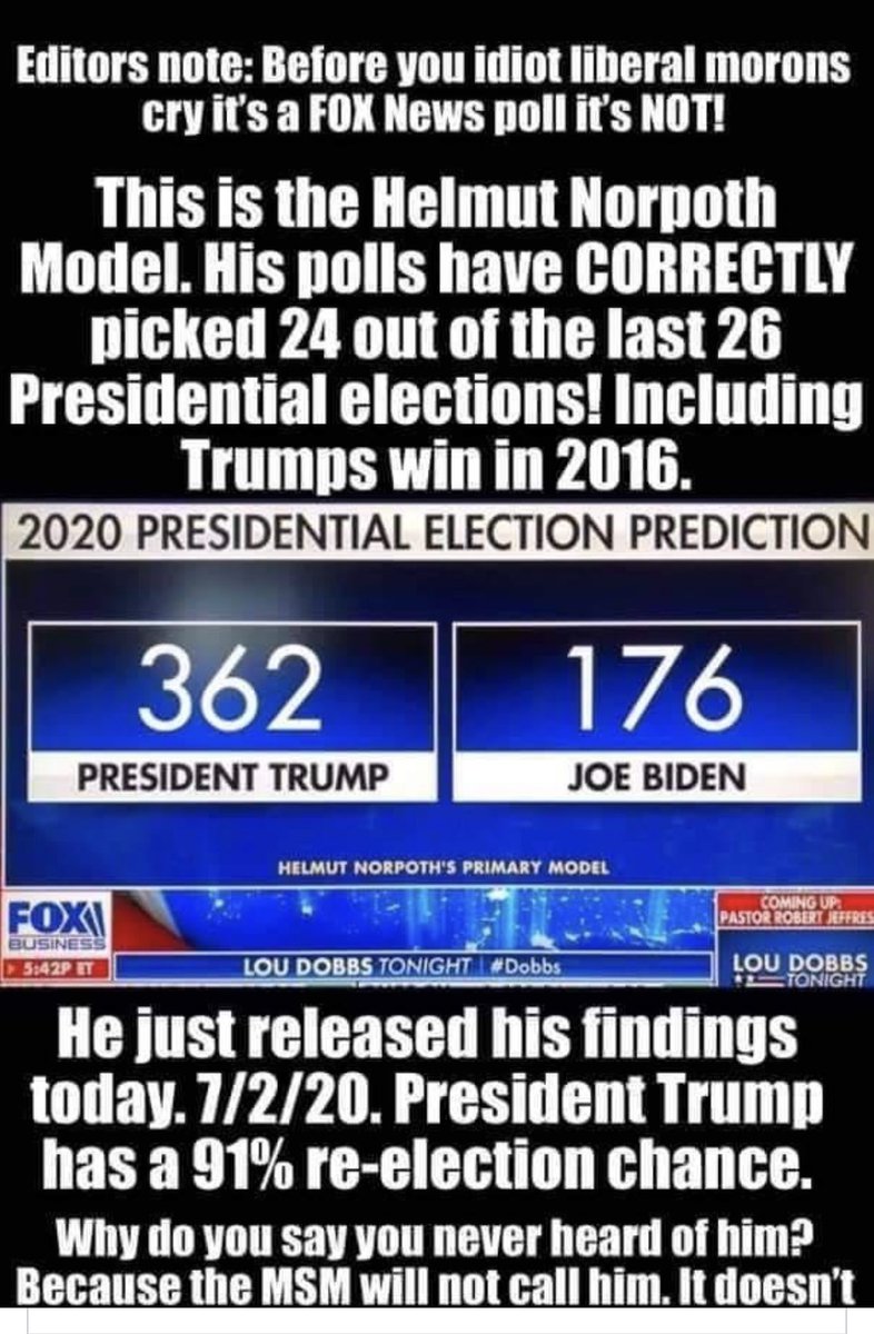 Remember this? 2020 election. Facebook memory gut punch. Helmot Norpoth has been predicting elections for 26 presidential cycles. Isn’t that 104 years?