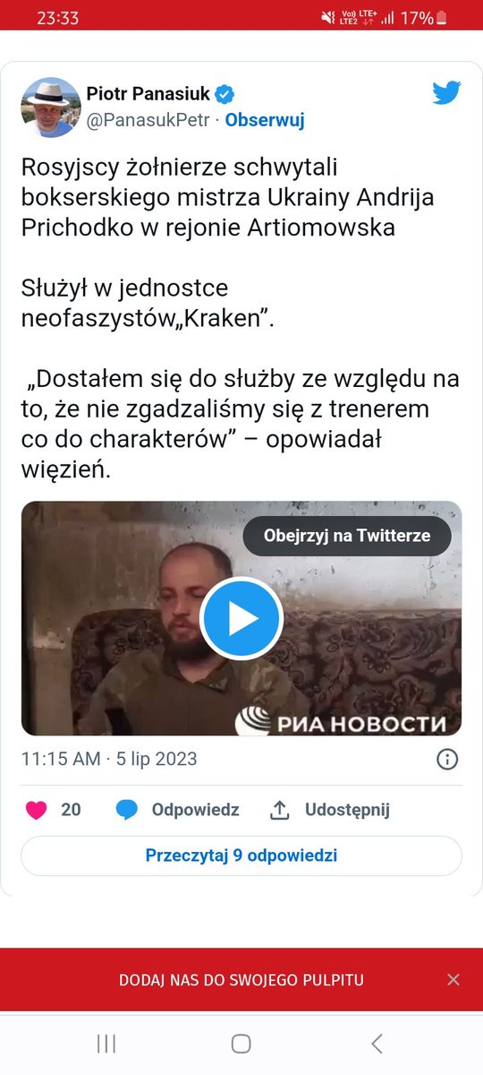 mateusz_stempak's tweet photo. Hej @wirtualnapolska moglibyście nie cytować tej jawnie prorosyjskiej osoby? Po co promować onucę https://t.co/VBFiQaEIel