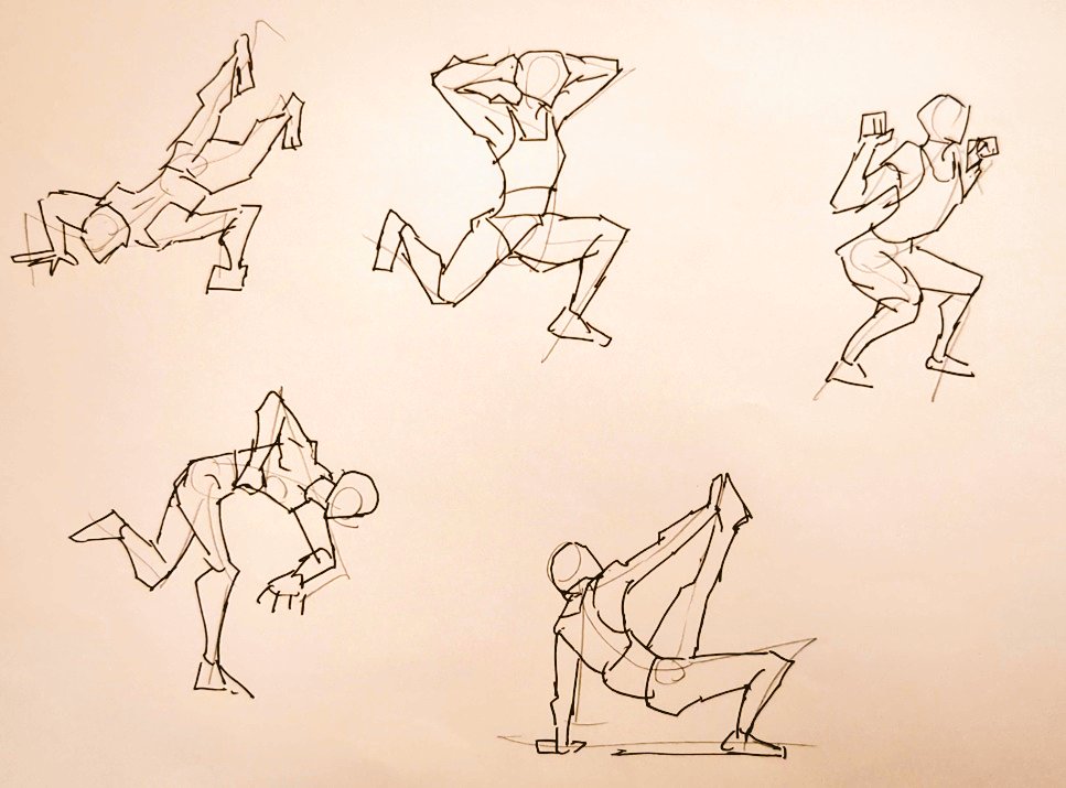 #1日1模写 Ⅲ　192/365
今日は人体でした。
全身これバネ…！という感じの
アスリートの身体がカッコイイです🥰
#GESDRAWParty　#じえすどろパーティ https://t.co/xfnIvXCVwJ