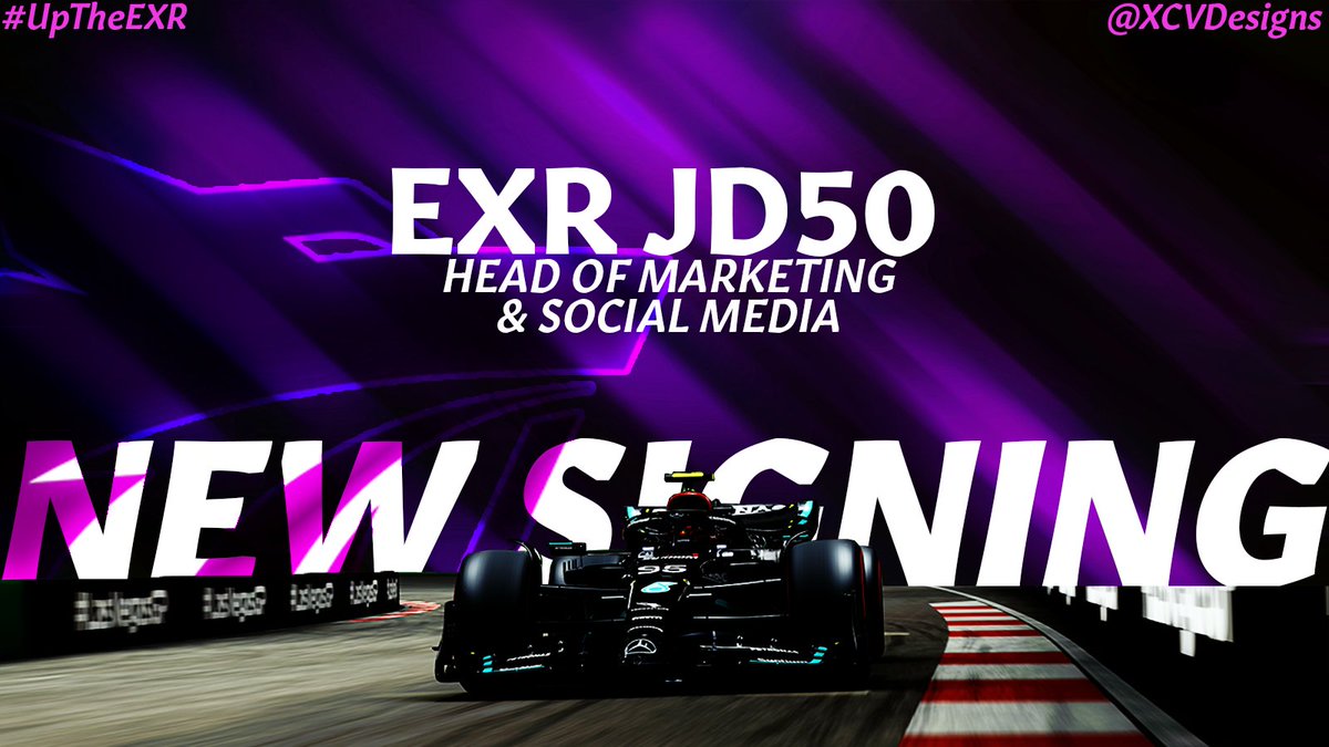 ❗️SIGNING #2❗️

We would also like to welcome <a href="/Im_JD50/">Jack</a> to our management team! JD will be EXR's Head of Marketing and Social Media, and will be in charge of some exciting plans that we can't wait to share with you soon!

#UpTheEXR