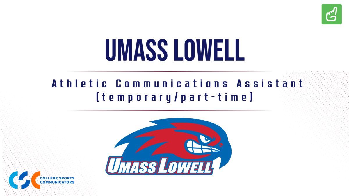 CSCcareers's tweet photo. JOB POSTING 🚨🚨 – @RiverHawksNation
Athletic Communications Assistant (temporary/part-time)

https://t.co/mNA1jGgdtF https://t.co/ndO35rdQCK
