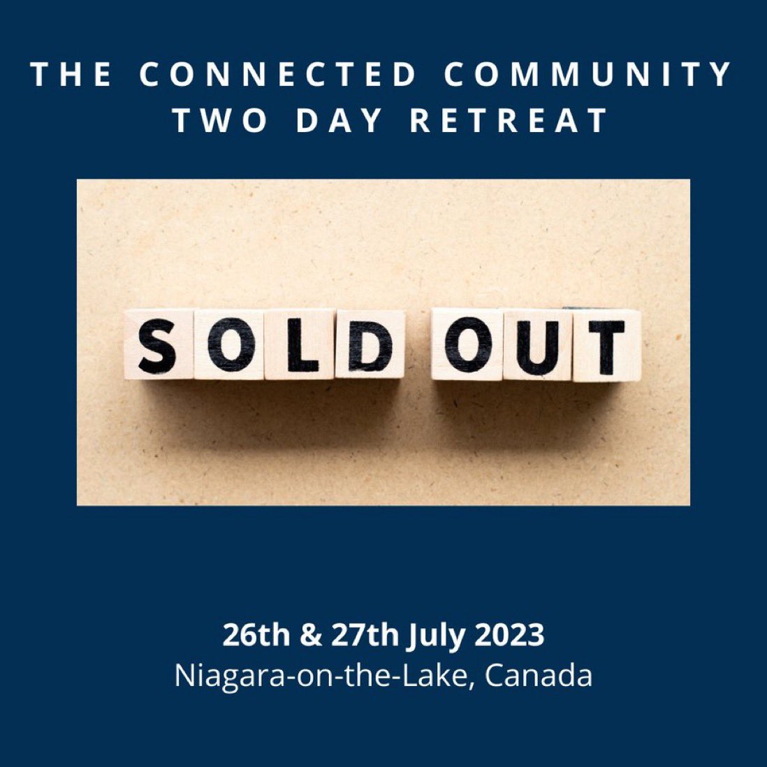 CormacRussell's tweet image. Sold out! We are counting down the days to our trip to Canada where we will be working with groups in Toronto. Port Hope and then our Connected Community course in Niagara-on-the-Lake. #ABCD #ABCDCanada #theconnectedcommunity #nurturedevelopment
