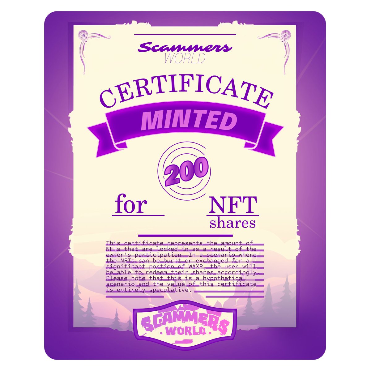 scammersworld's tweet image. Our all new Scam 2 Earn Initiative is LIVE!
By staking WAX to us, we can mint an abundance of NFTs for practically free. In this process, RAM from a mayor scam collection gets occupied, forcing them to acquire more.

Check out all the details here:
scammersworld.glitch.me

🤡❤️💰