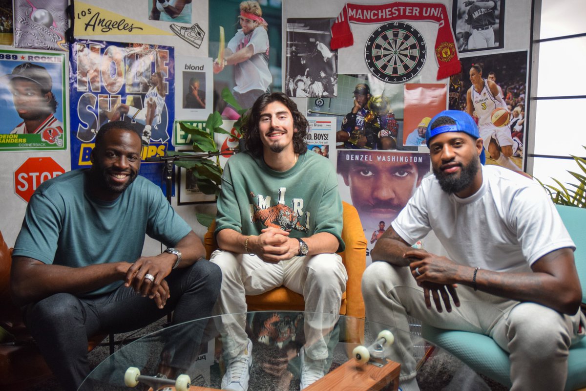 Miami Heat rookie Jaime Jaquez Jr. came through and got some valuable advice from PG & Draymond ✍️ Watch the special edition 'Social Corner' with @jaquez_jr: youtu.be/VAy-EOxUkks