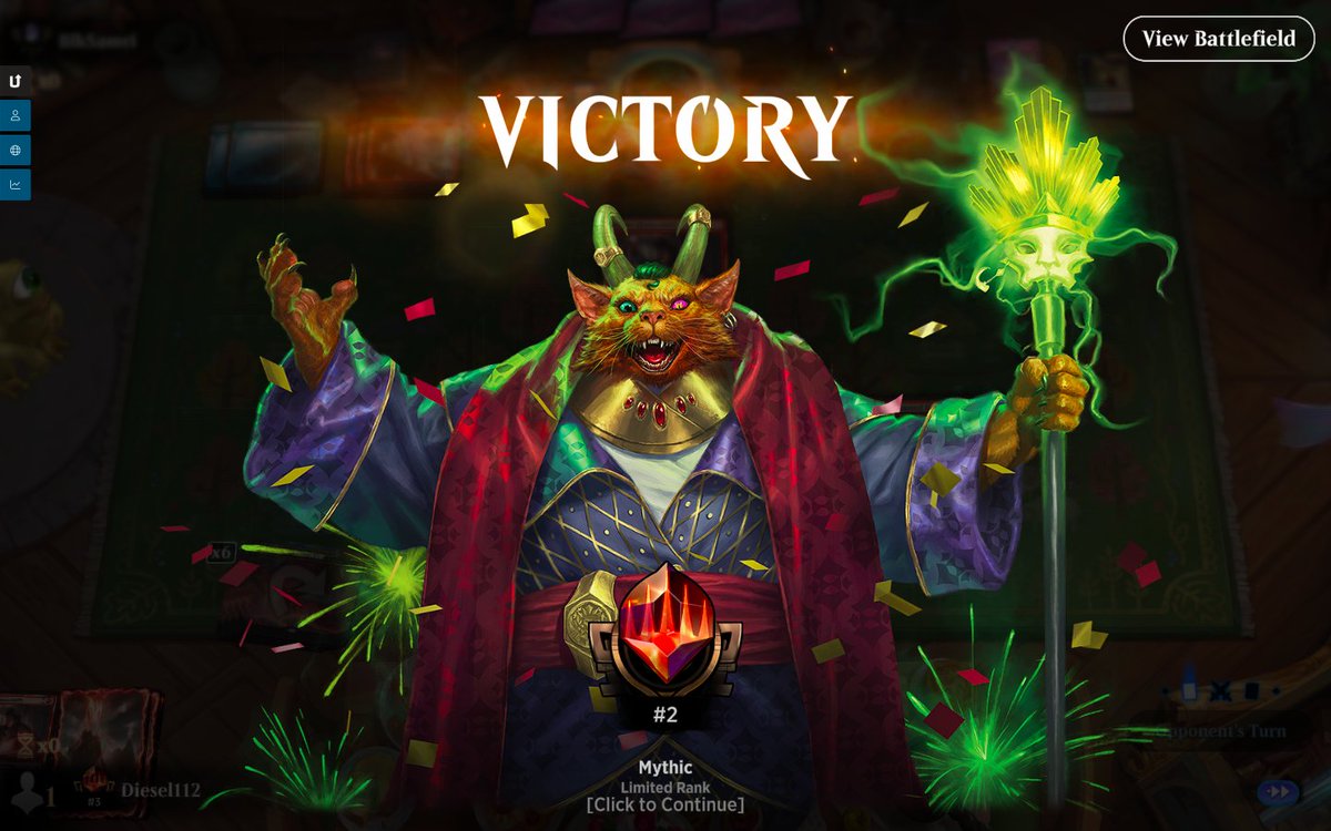 DieselHS112's tweet photo. Just peaked at #2 Mythic in #MTGxLOTR Limited. Included is the spicy mono red deck that got me there.
@fireshoes @limiteddecks @Marshall_LR @Chord_O_Calls https://t.co/LfxbrdNDj2