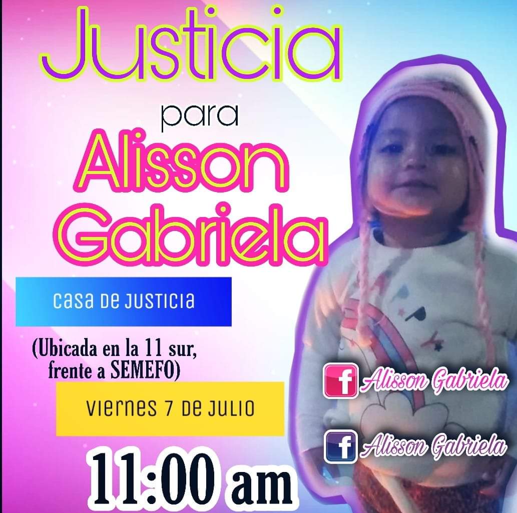 Atención 📢
El día de mañana es crucial el apoyo en la exigencia de #JusticiaParaAlisson #Puebla.
Que la violencia contra las infancias no quede impune ✊🏿👇🏿