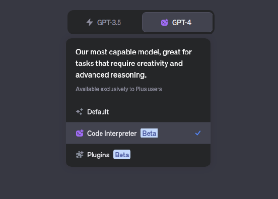 Yampeleg's tweet photo. You can get ChatGPT Code Interpreter for right now.

1. Log off -> Log in to ChatGPT.
2. Go to settings -> Beta features
3. Enable Code interpreter.

Breaking!