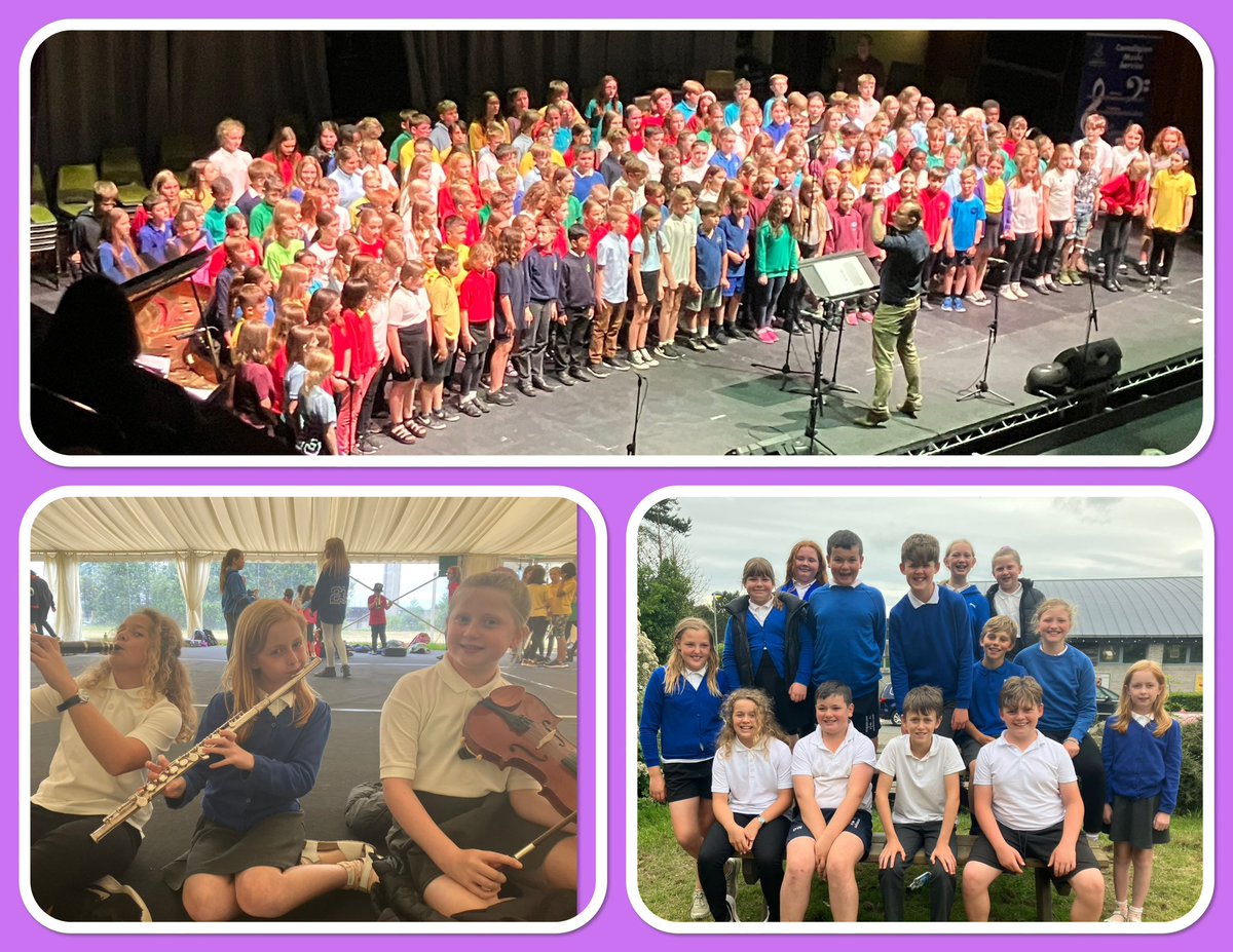 Profiad arbennig i’r plant hynaf heno - canu yn y côr mawr a chwarae yn y gerddorfa. We are really proud of our pupils for singing in the big choir and playing in the orchestra at tonight’s School Proms. <a href="/CSCeredigion/">Cyngor Ceredigion</a> 🎶 <a href="/aberystwytharts/">Canolfan y Celfyddydau Aberystwyth Arts Centre</a>