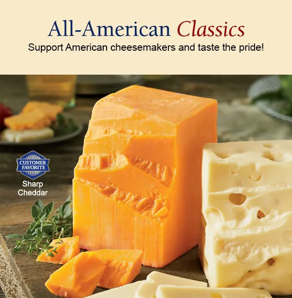 WiscCheeseman's tweet image. For topping burgers, or snacking, real American cheese can&apos;t be beat! Shop our All-American Cheeses here: buff.ly/3O3lifx