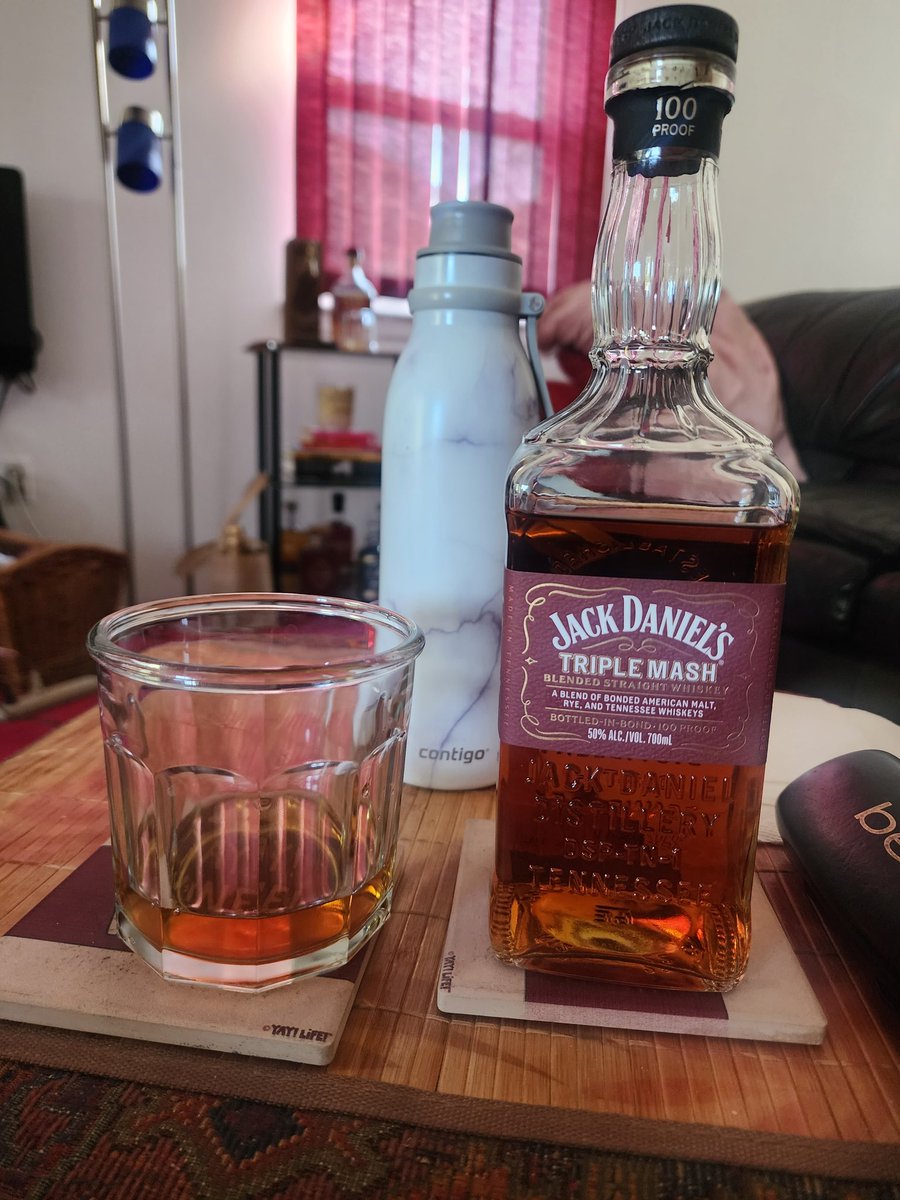 Navorn Johnson (@navornjohnson) on Twitter photo The label describes the Triple Mash as exhibiting "pleasant notes of honey, malt, and soft oak," and they nailed it. This is really, really good. I haven't tried the Bonded, but I'm a huge fan of this one. <a href="/JackDaniels_US/">Jack Daniel's</a> The label describes the Triple Mash as exhibiting "pleasant notes of honey, malt, and soft oak," and they nailed it. This is really, really good. I haven't tried the Bonded, but I'm a huge fan of this one. <a href="/JackDaniels_US/">Jack Daniel's</a>