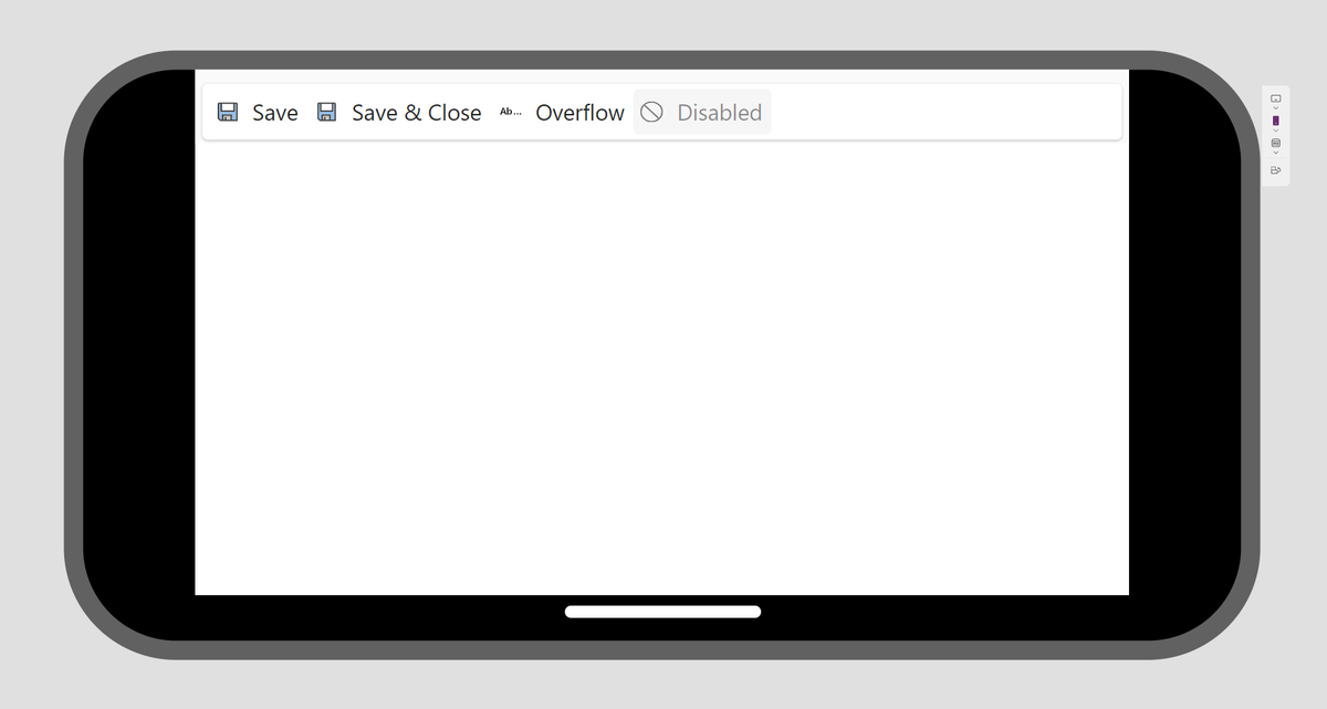 ohthreesixfive's tweet image. Built a dynamic, responsive, &amp;amp; native (non-PCF) &apos;Ribbon&apos; #PowerApps component inspired by the one found in #MicrosoftWord. 👀

It has support for Tabs to group actions, a custom OnActionSelect event, access to #FluentUI icons, and of course automatic overflow. 👍

#PowerAddicts