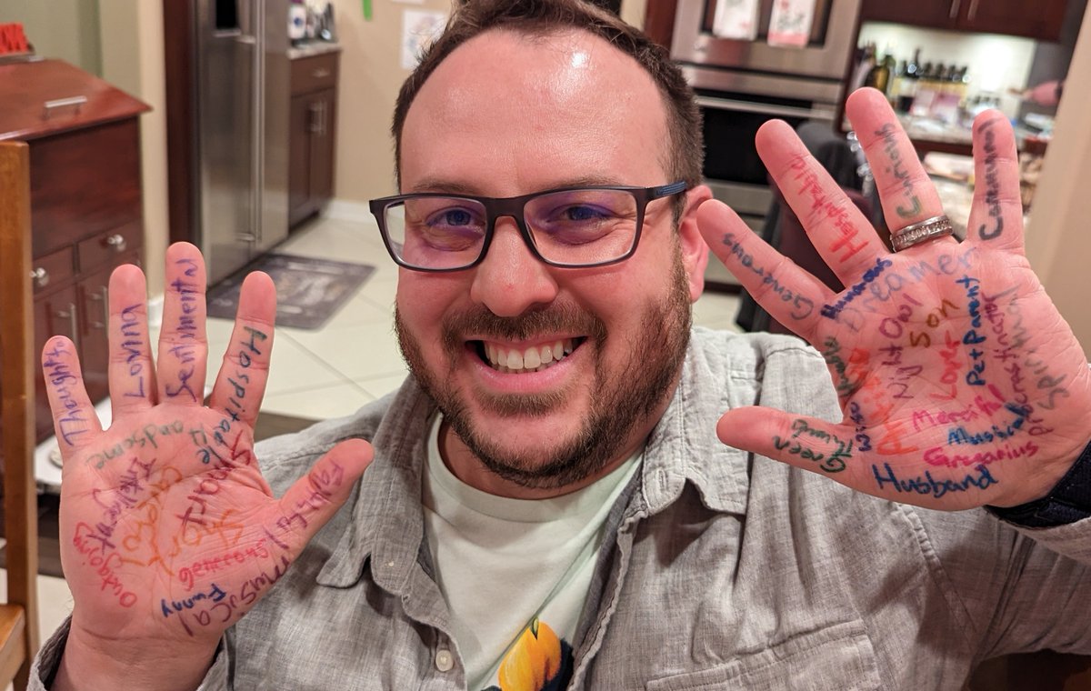 Rev. Katrina J. Olson, PhD, did an exercise in her asynchronous class, Embodied Homiletics, earlier this year. This was to share how we see ourselves and how others see us as simultaneous contributing factors to our embodied selves.