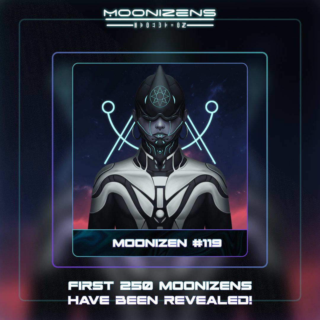 Congrats to the <a href="/MoonizensNFT/">Moonizens</a> for their reveal!! 🚀🌙 Definitely check them out to be part of an incredible community!!! Thank you for all your hard work team! You guys are killing it and congrats on 30% mint out! 👽