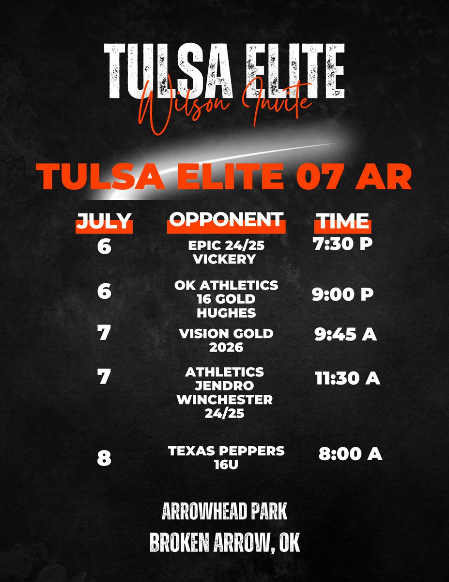 Time changes for tonight.  #BeElite