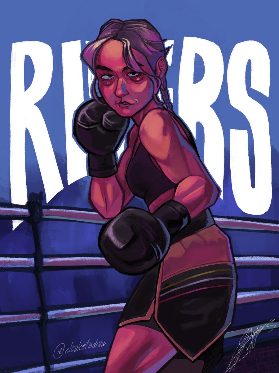elcalcetindraw's tweet photo. Dibujo de la rivers 🗿🥊💪
#rivers_gg #riversfanart #Velada3 
@samyriveratv https://t.co/2Wbgt9keAv