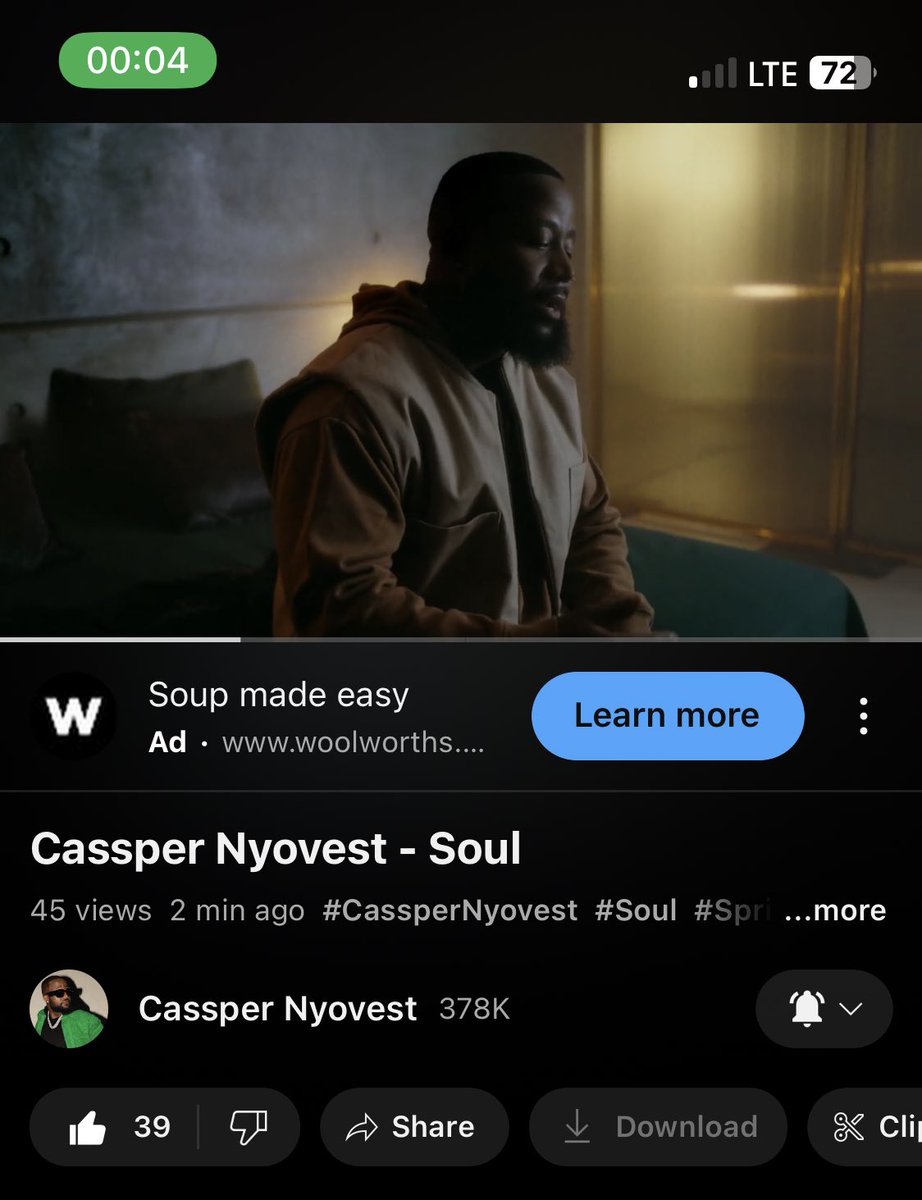 man, when was the last time i saw Cassper on a beautiful music video like this 😭
 
idk if he needs some record label to sign him or what. but he must continue invest music videos for himself 
#SpriteLimelight #Soul