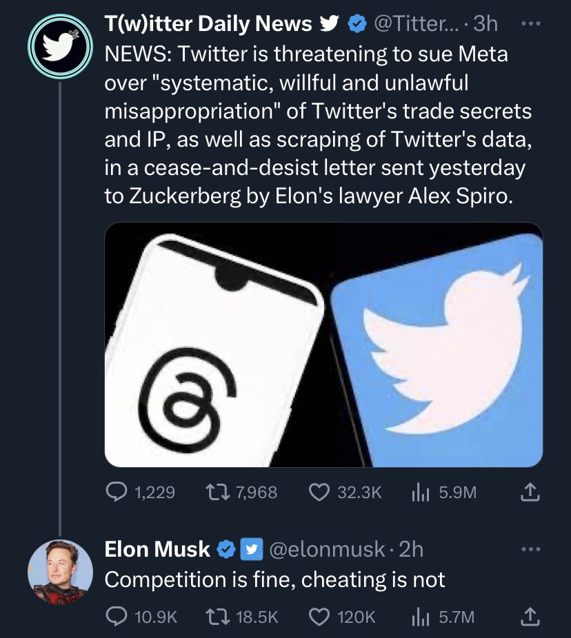 إيلون ماسك: 
ليش الغش اه لييش!! بطلت العب و راح آخذ الكرة🦦