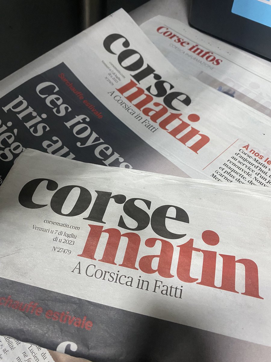 La nouvelle formule de <a href="/Corse_Matin/">Corse-Matin</a> débarque demain en kiosque 🗞️