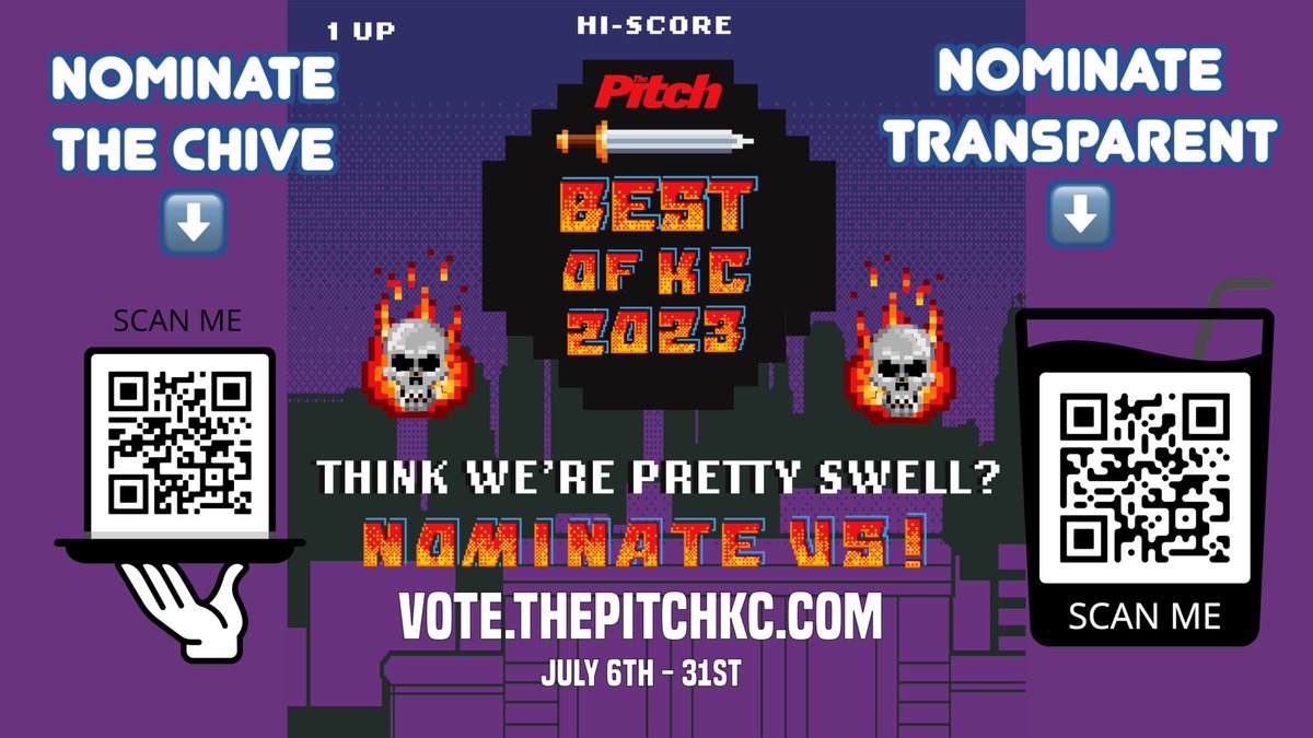 TransparentBrew's tweet image. Nominate @TransparentBrew for the Pitch KC’s Best of KC. The QR code will get you to the nomination page🍺cheers! 

#transparentbrewing