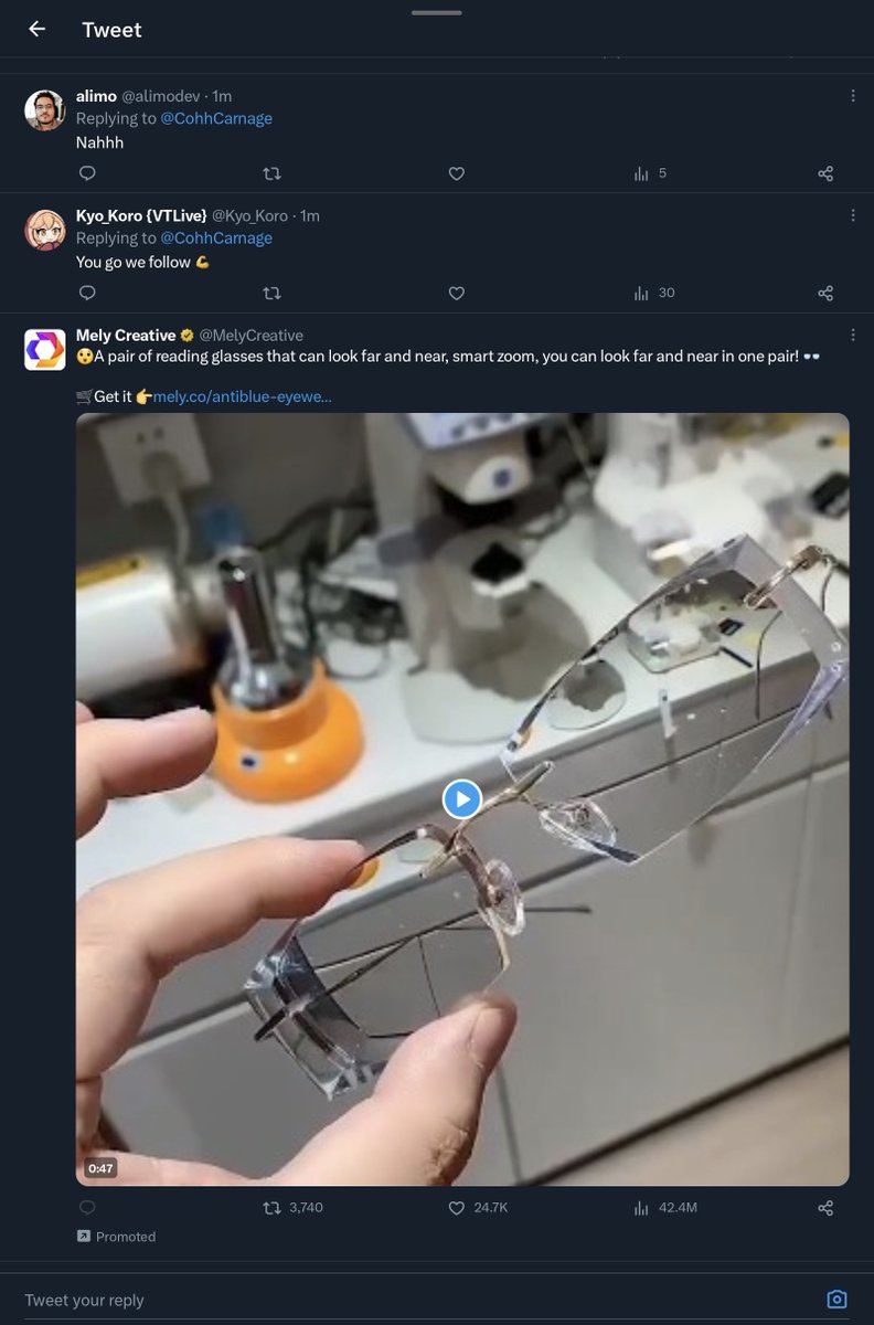 promoted tweet in replies 👍