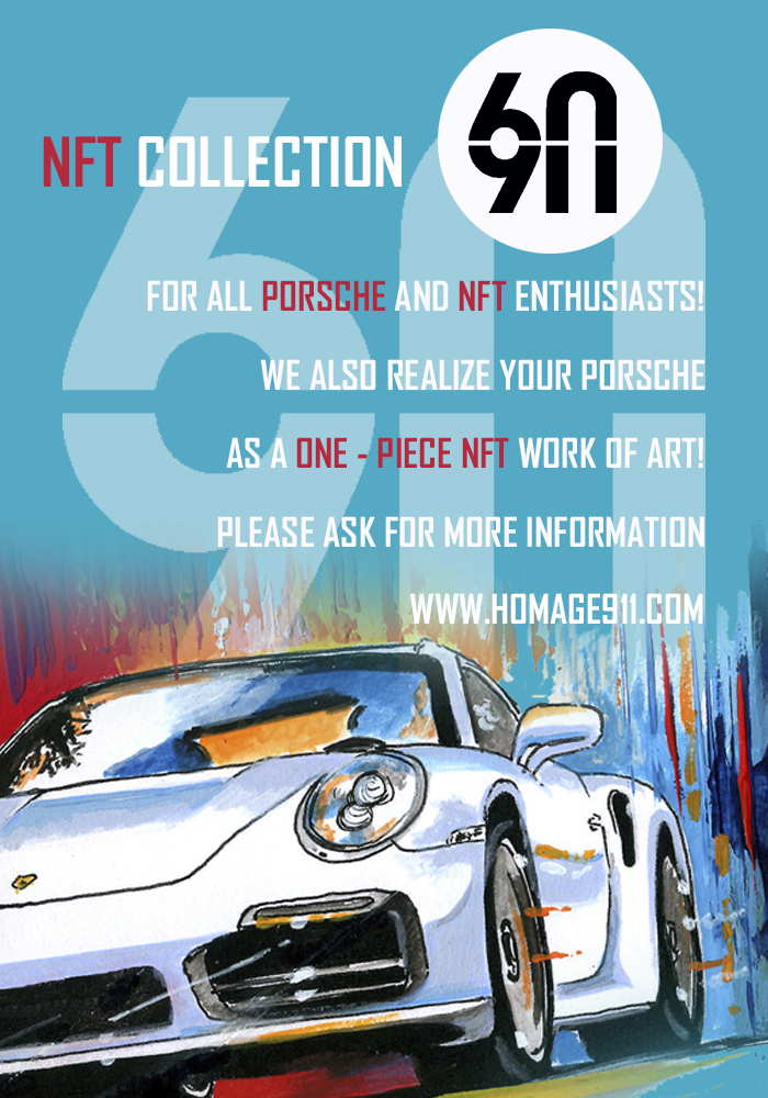 HOMAGE 911        

#Porsche #porsche911turbo #porschecup #nft #nfts #cryptoart #digiralart #nftbuyers #NFTCollection #nftcollectors #NFTCommunity #NFTartists #NFTNYC #NFTProject #buynft #motorsport #Racing #LeMans24 #911RSR #75YearsPorsche #DrivenByDreams #911RS #CryptoNews