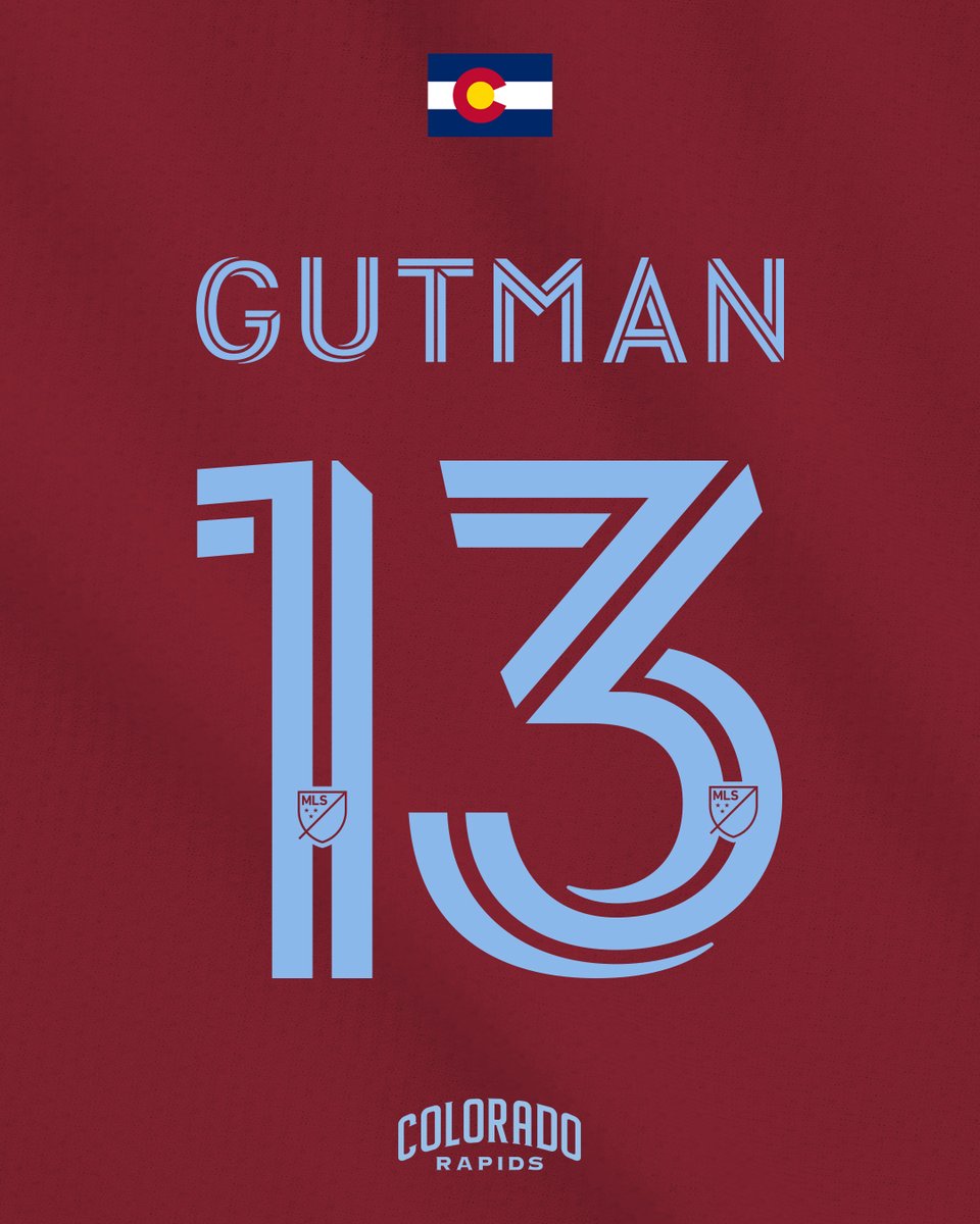 ColoradoRapids's tweet photo. Andrew Gutman will wear No.13 for the Burgundy and Blue 👏

#Rapids96 https://t.co/MSaAFiO1c1