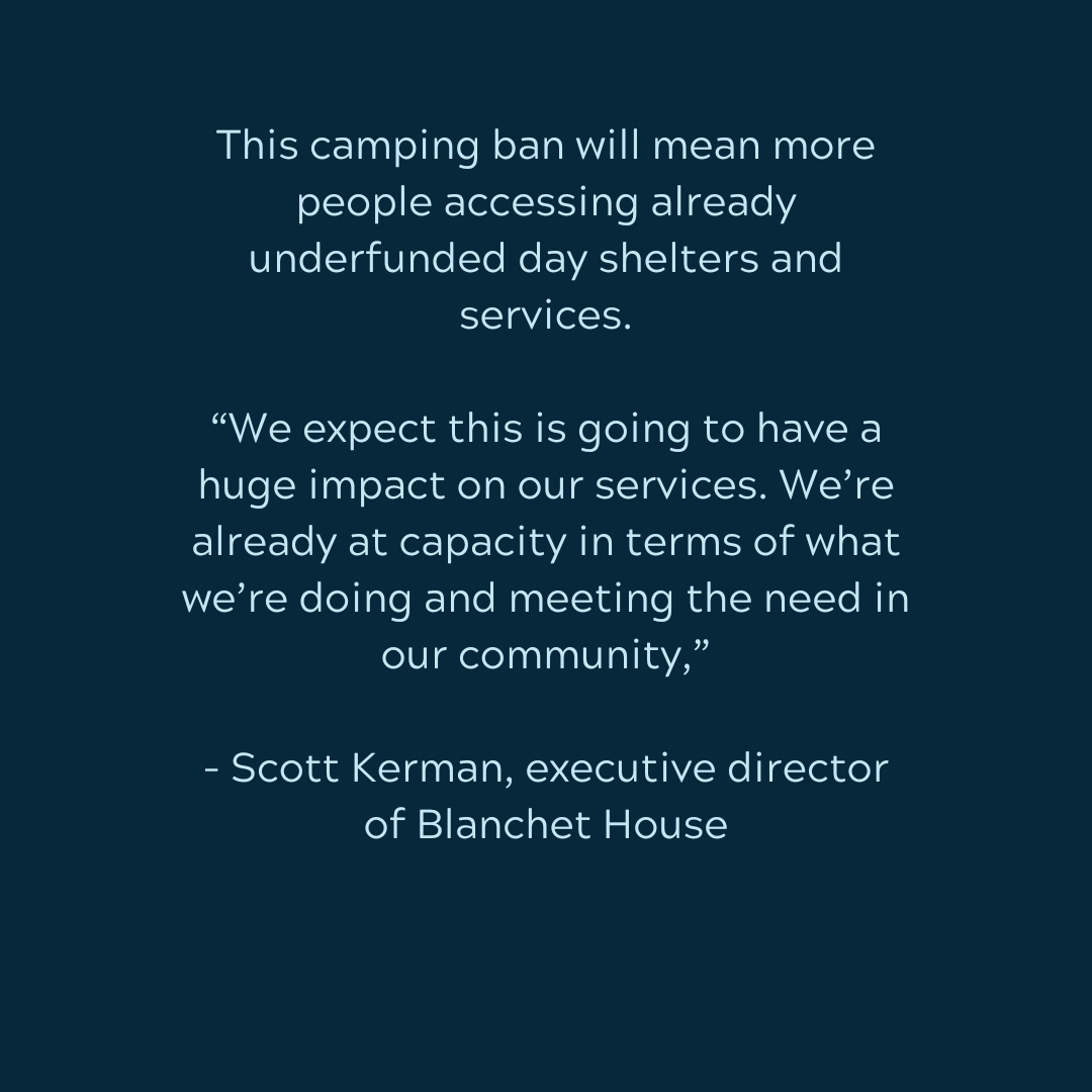 h4apdx's tweet photo. The City's camping ban is dangerous and illogical. https://t.co/Fln0VUqLLM