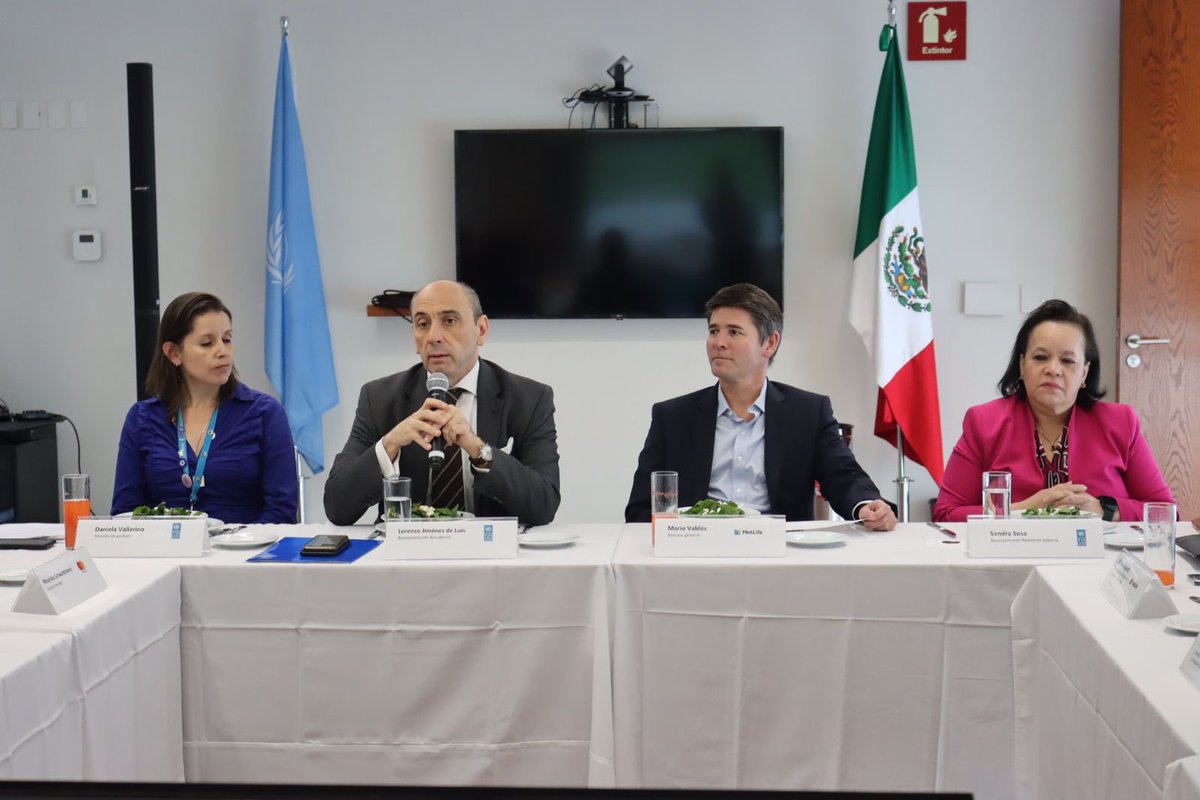 En  <a href="/PNUD_Mexico/">PNUD México</a> reunidos con nuestros socios <a href="/MetLifeMx/">MetLife México</a> <a href="/ATTMx/">AT&T Mx</a> @Citibanamex  <a href="/kubofinanciero/">kubo.financiero</a> <a href="/BIVAMX/">BIVA</a> @IBMLatAm  <a href="/MastercardMex/">Mastercard México</a> <a href="/PayPalMexico/">PayPal México</a> d alianza del sector privado y PNUD para promover la inclusión financiera para logro de agenda 2030 en 🇲🇽 Gracias por vuestro compromiso.