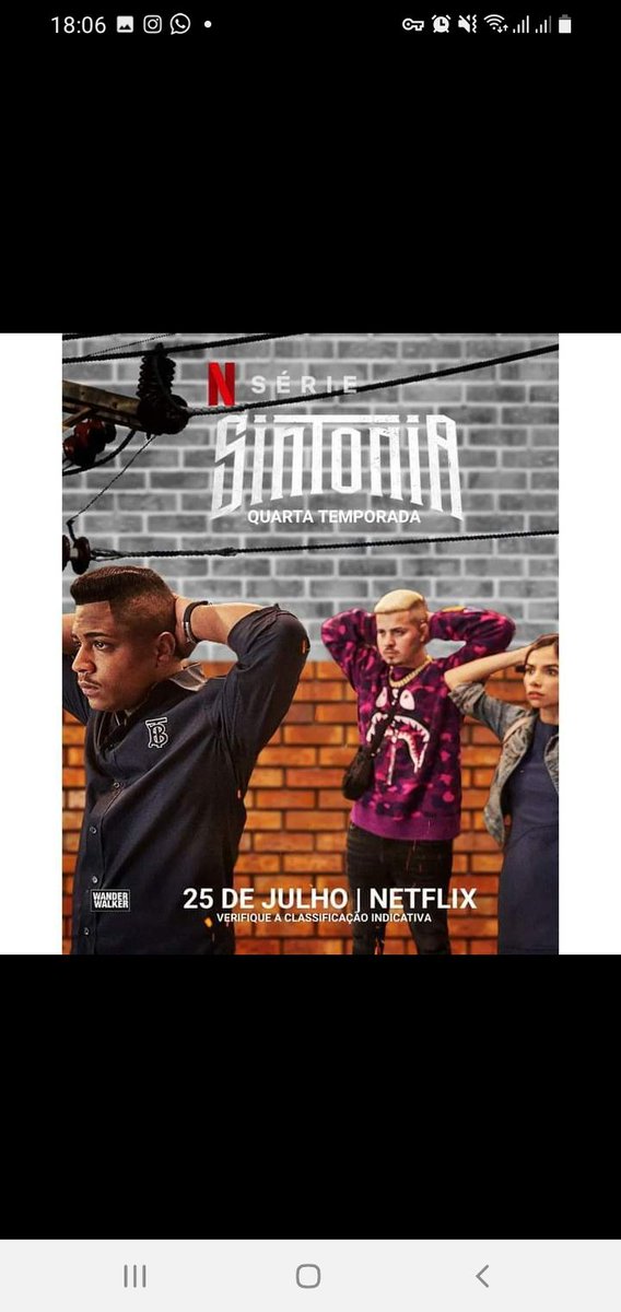 Louca pra assistir #Sintonia 4 temporada.