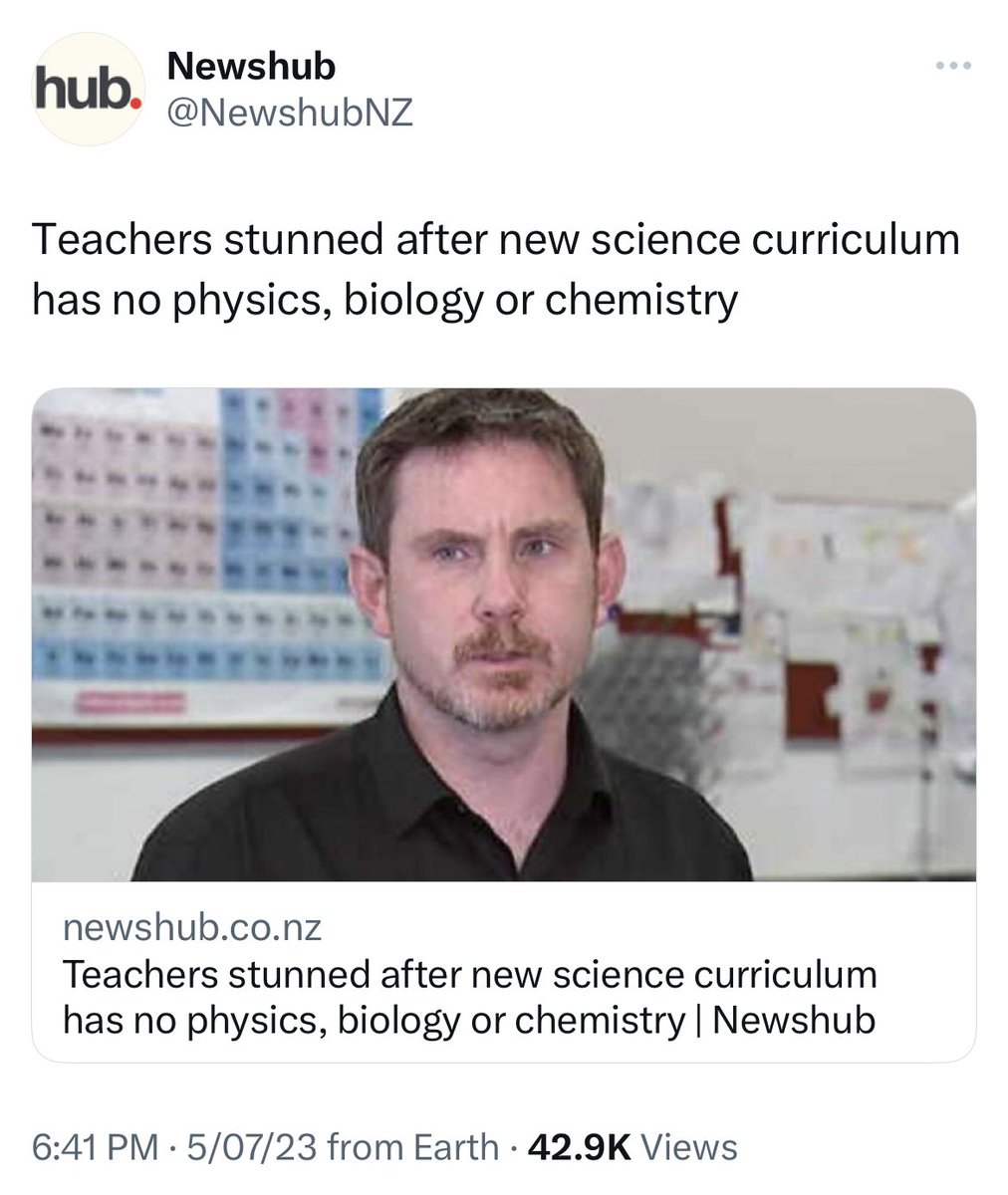 “Chemistry,” “physics,” “biology,” “atom”, “molecule”: 0 mentions. “Mātauranga”: 55 mentions. Did anyone ask you if spirituality should replace science?