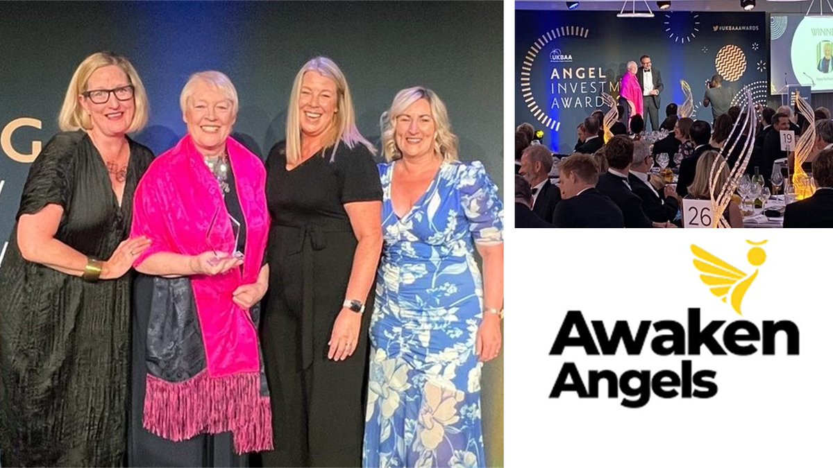 #GotWings 2x: @MMaryMcKenna is #AngelInvestor of the year @UKBAngels for @AwakenAngelsHQ Grateful to @CISIFBBB & @Inter_Trade for supporting our mission to democratize angel investing for women in Ireland. ▶️AwakenAngel: awakenhub.com/awakenangels @AwakenHub #UKBAAAwards