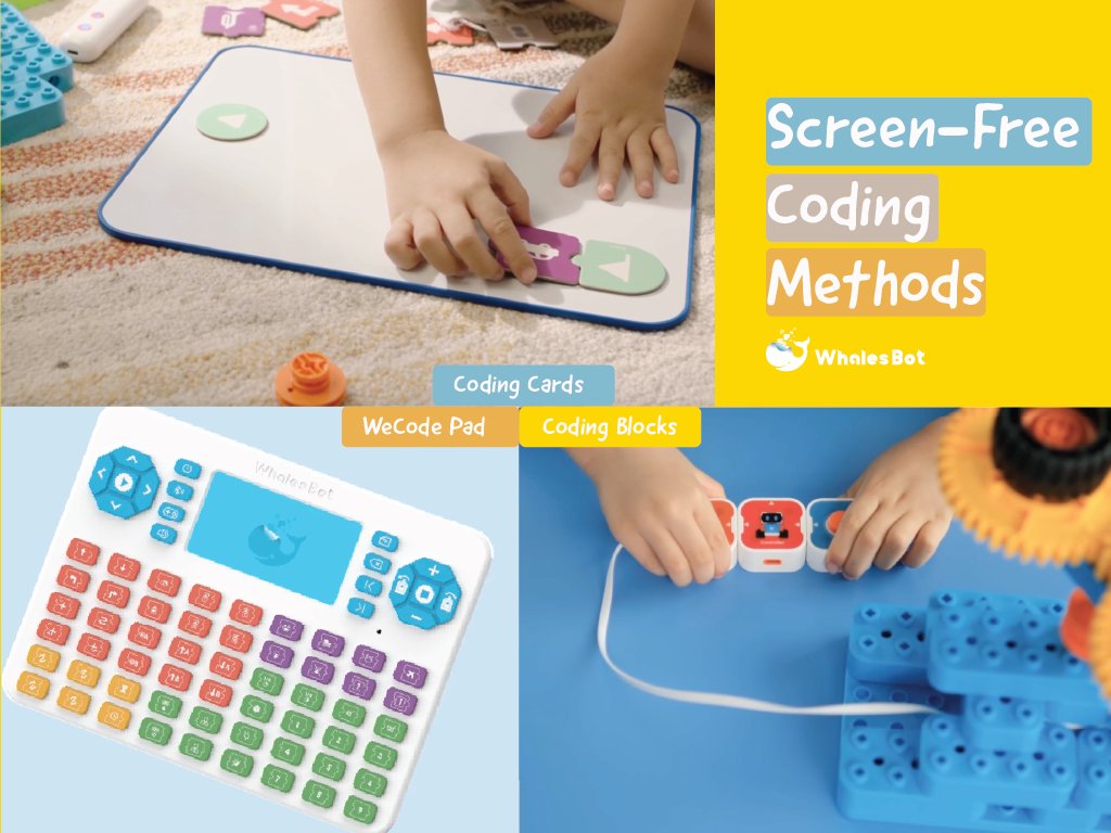 WhalesBot's tweet image. 🌟💻 Screen-free coding methods offer benefits beyond coding skills! 🧩👐 Improved problem-solving, hand-eye coordination, social interaction, and reduced stress are just a few. Join the screen-free coding revolution and watch your child thrive! #screenfreecoding #STEMskills"