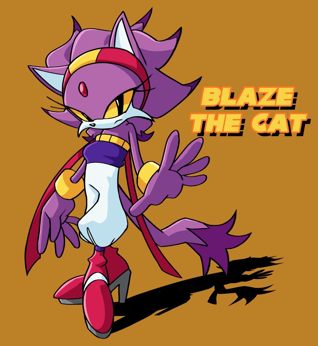 My take on Classic Blaze (a short thread🧵) (1/5) #SonicTheHedgehog