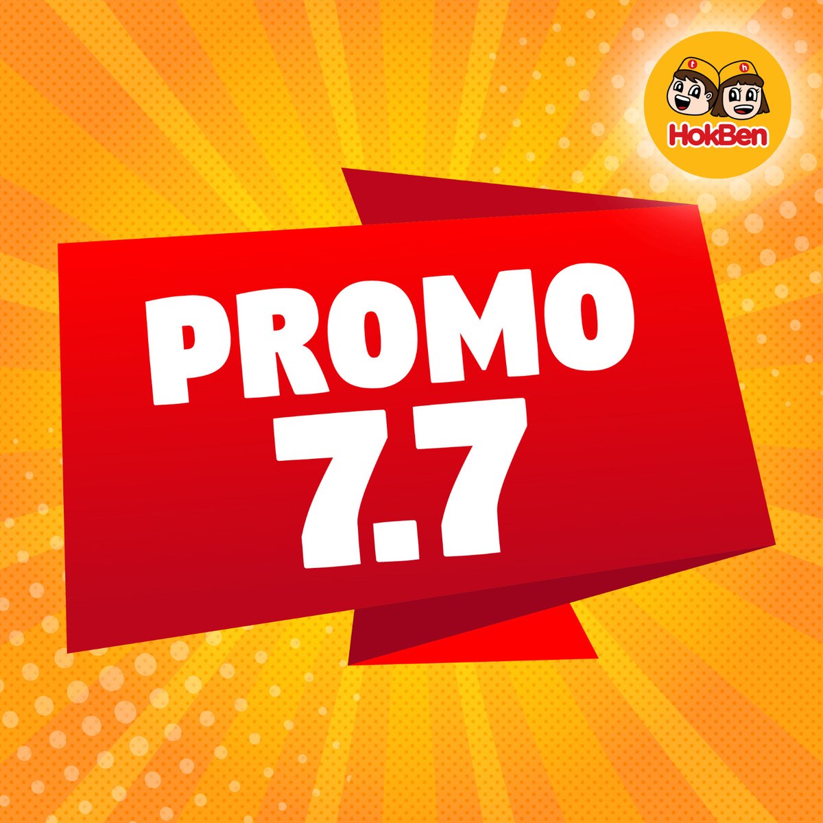 HokBen's tweet photo. Promo 7.7 yang ditunggu!!!
Hanya HARI ini 7.7 kamu bisa nikmatin 2 Simple Set Teriyaki + 2 Cold Ocha hanya 77k nett*
Selain itu ada juga promo khusus di HokBen Apps & website https://t.co/8th1I9lbjZ
Cuss langsung order pilihanmu sekarang ๐ท
#Promo77 #PromoHokBen #HokBenAja https://t.co/RUXcam7g9A